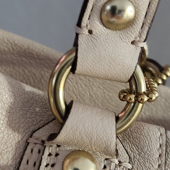 Euc Coach Ashley Beige Satchel Tote Bag Purse - Picture 11 of 13